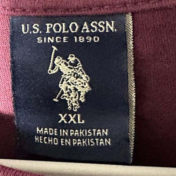 U.S. POLO ASSN Shirt Men’s Size XXL Multicolored Colorblock Crew Embroidered L/S - Picture 9 of 11